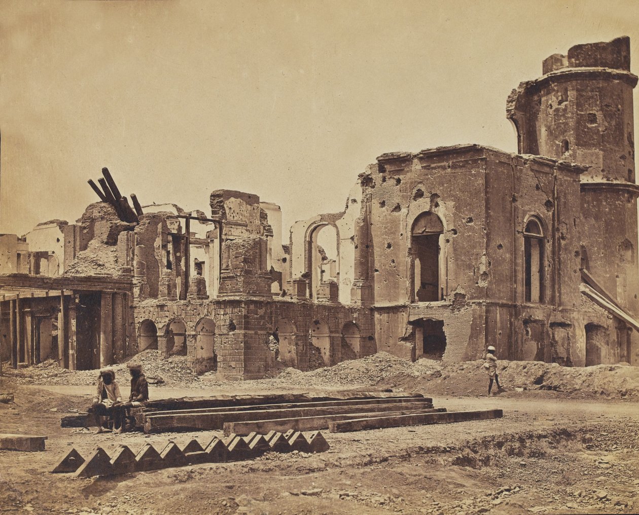 Palais en ruine, vers 1858 - English Photographer
