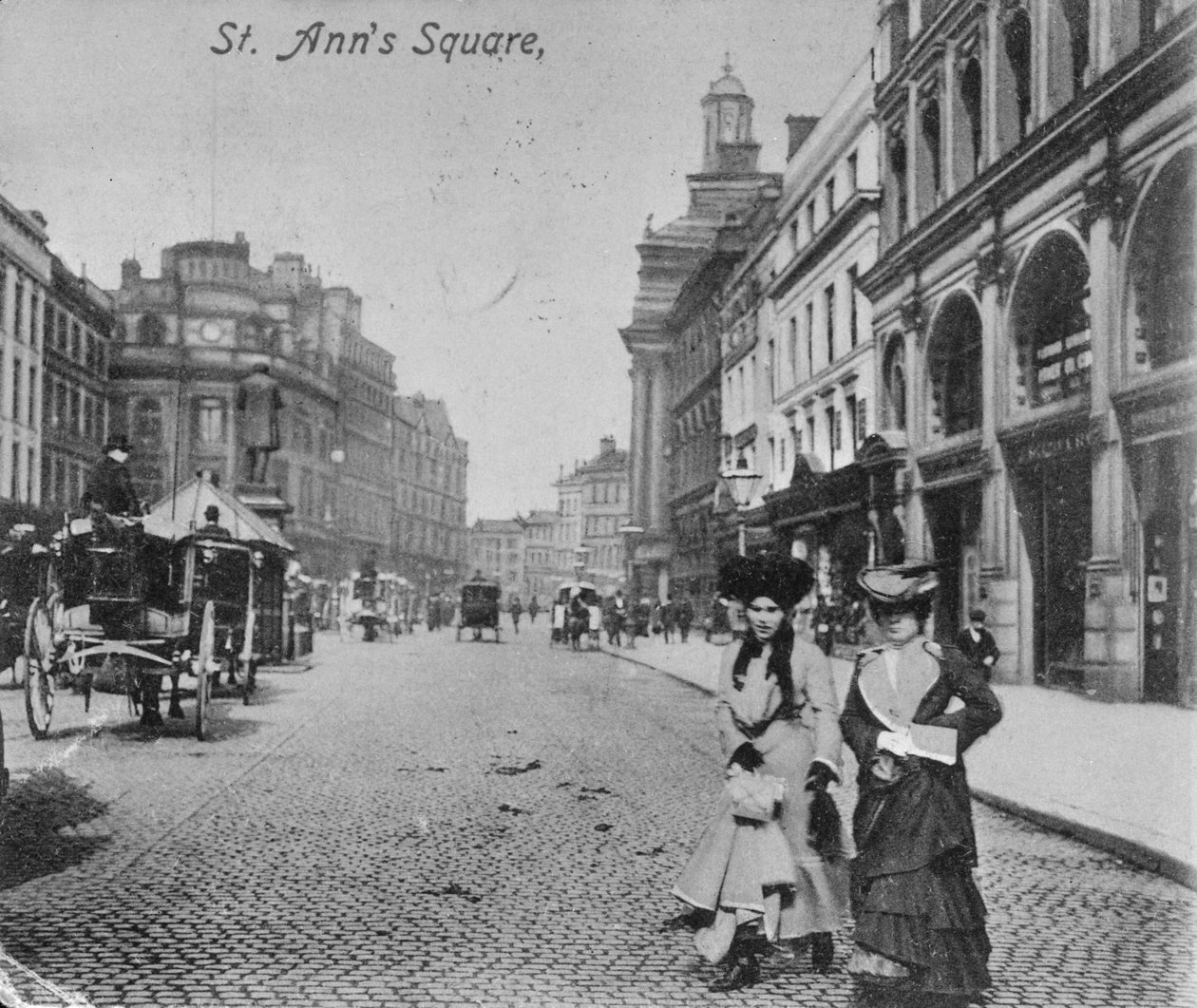 Place Saint-Ann, Manchester, vers 1910 - English Photographer