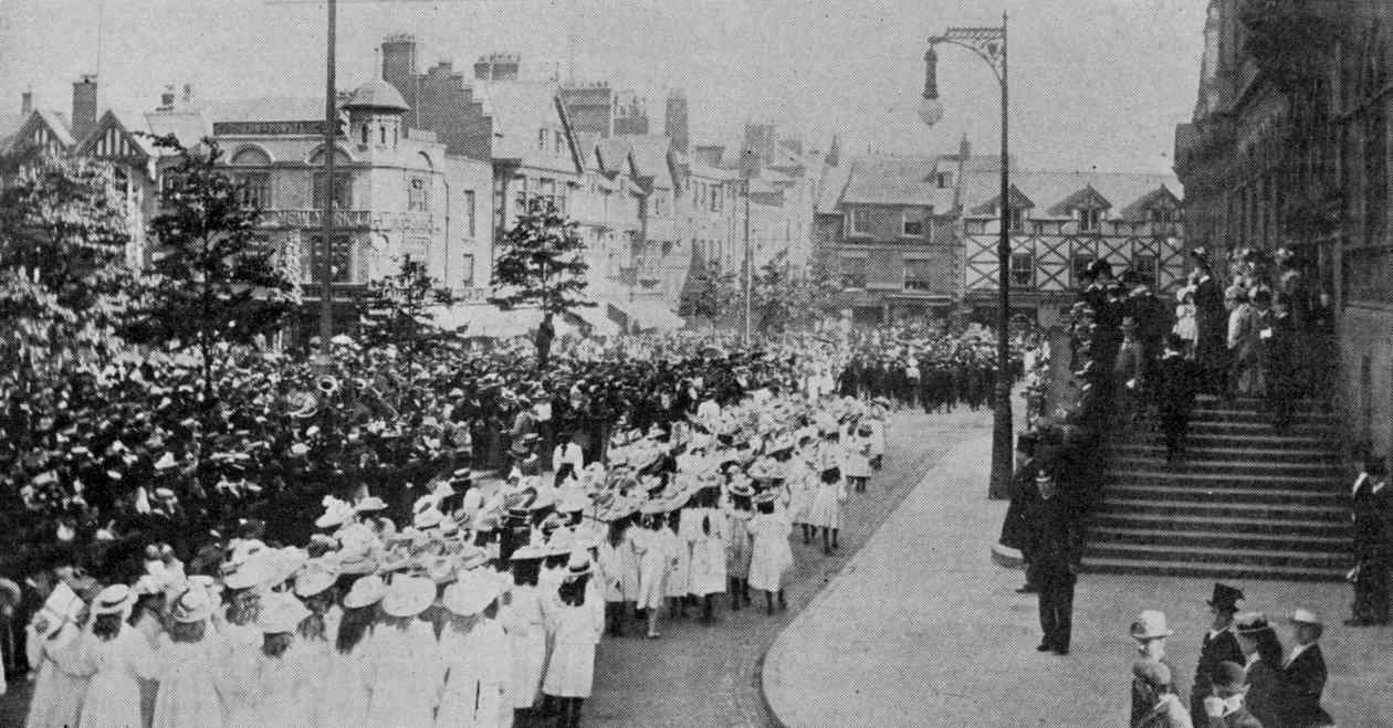 La majorité et les festivités de mariage du duc de Westminster à Chester, illustration de The King, 1er juin 1901 - English Photographer