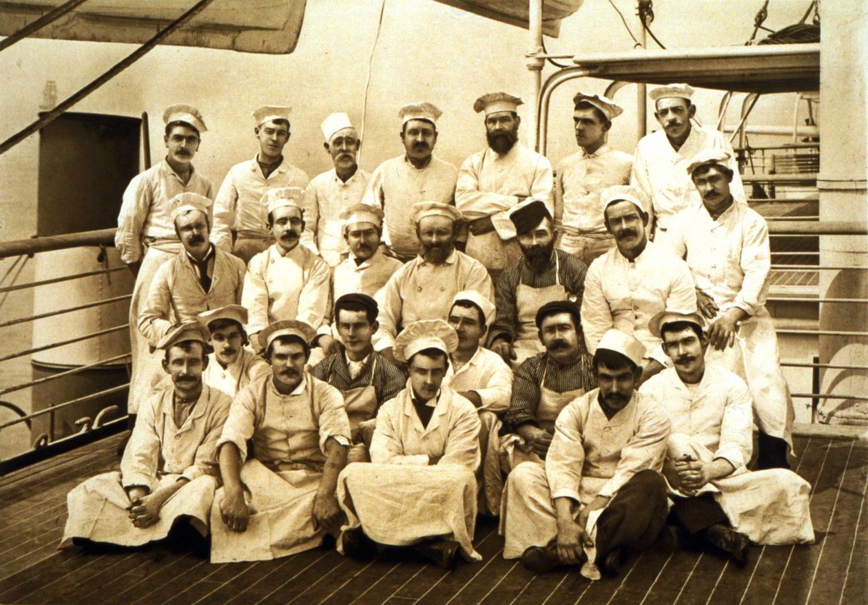 Les cuisiniers de bord du R.M.S. Teutonic - English Photographer