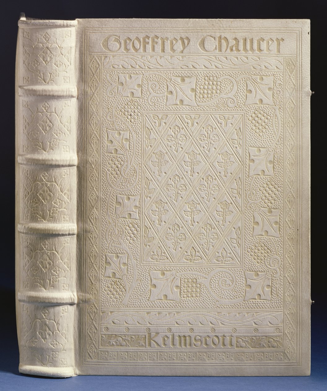 21.M.1 Reliure par Doves Bindery pour le Kelmscott Chaucer, 1896 - English School