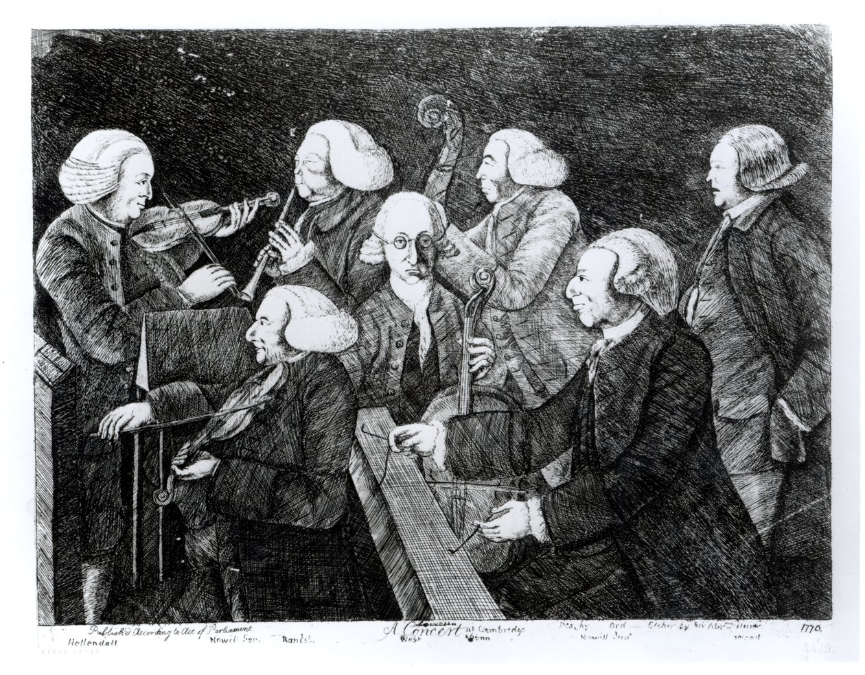 Un concert à Cambridge, 1770 - English School
