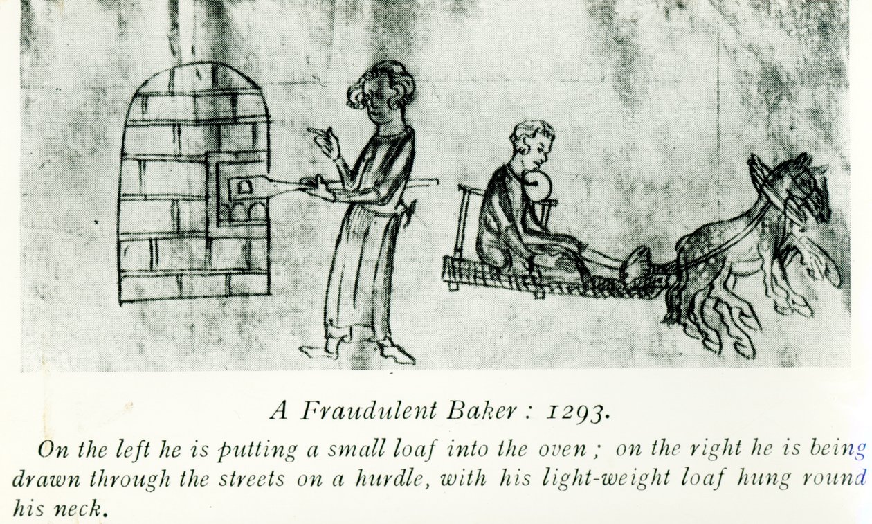 Un boulanger frauduleux, 1293 - English School