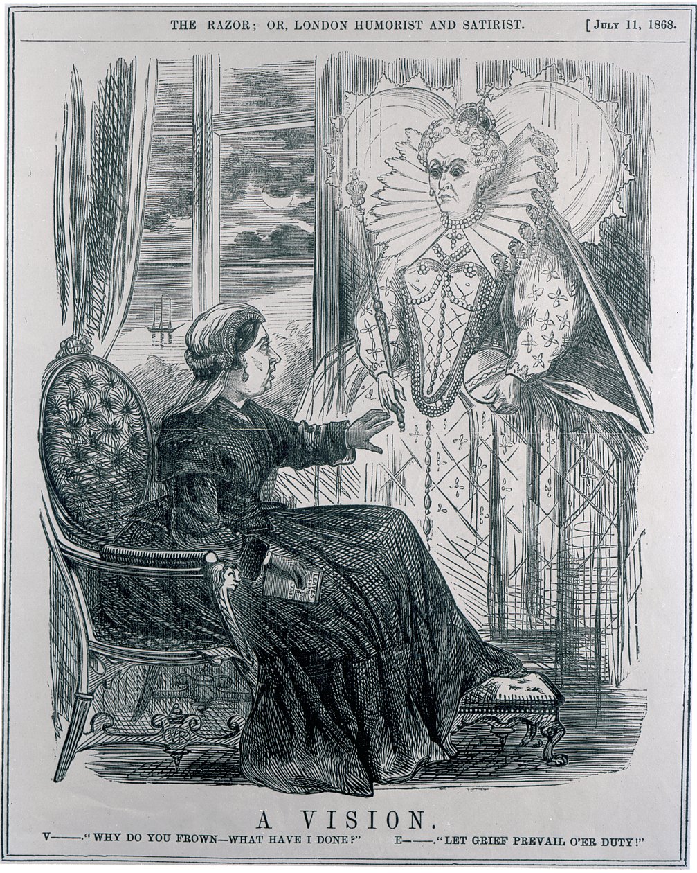 Une vision, 1868 - English School
