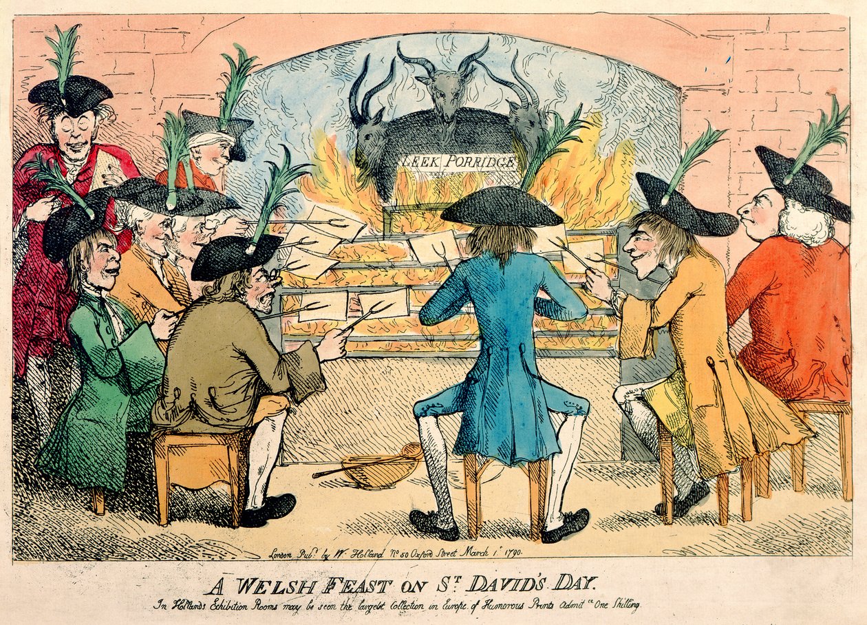 Un festin gallois le jour de la Saint-David, 1790 - English School