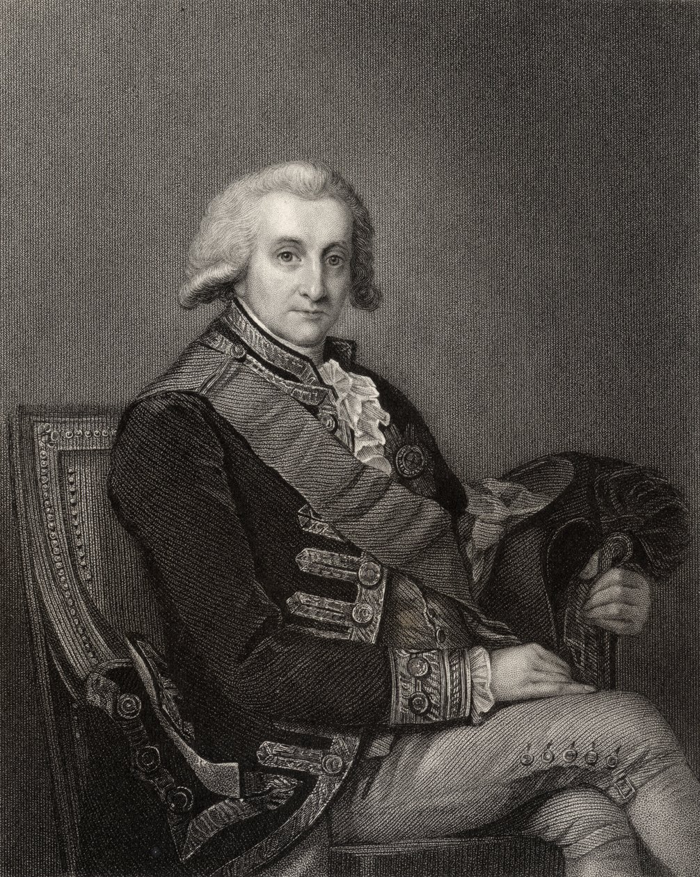 Amiral George Brydges Rodney, gravé par J. Cochran, de 