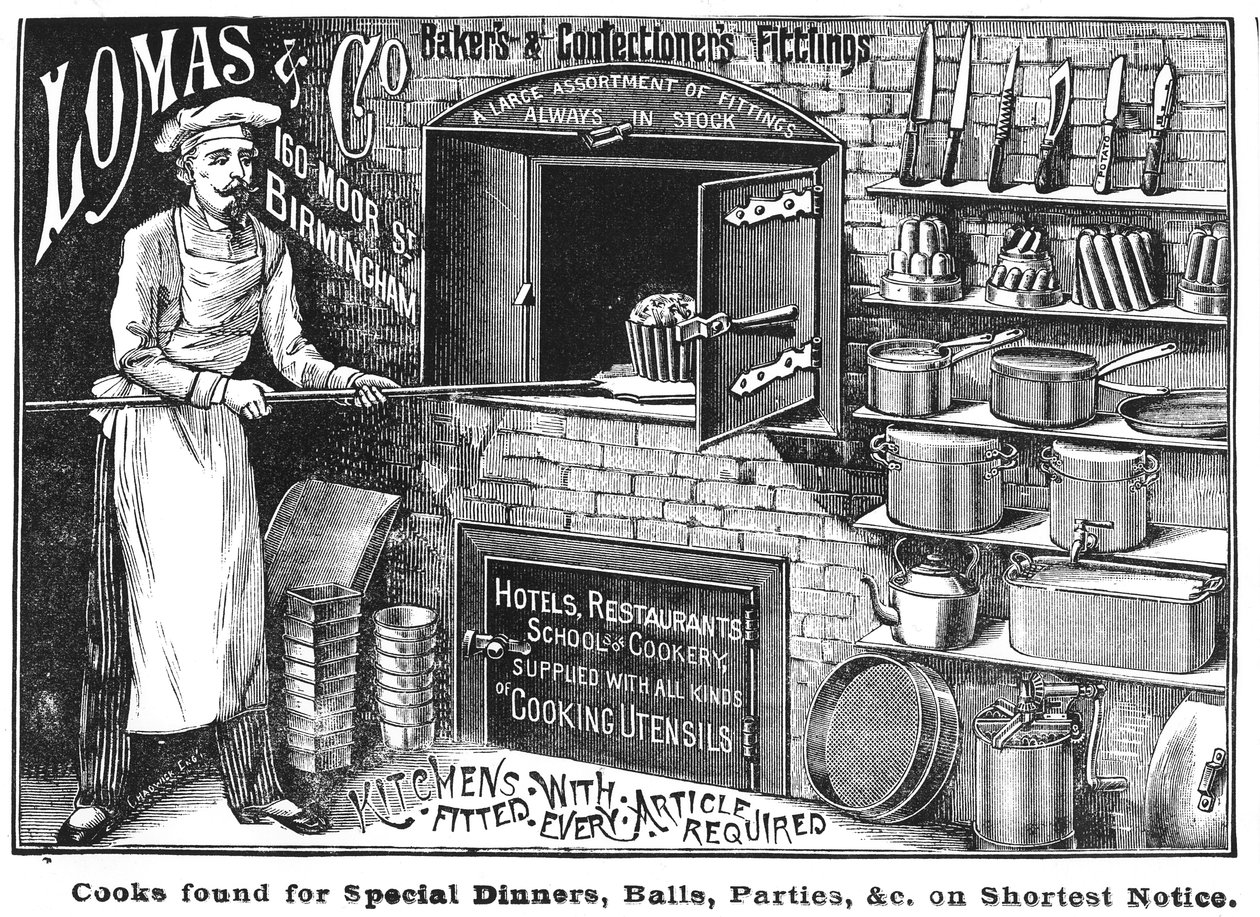 Publicité pour Lomas et Co., fournisseurs d