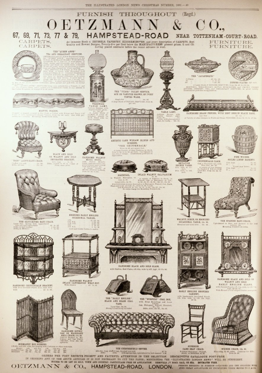 Publicité pour Oetzmann et Co., de 