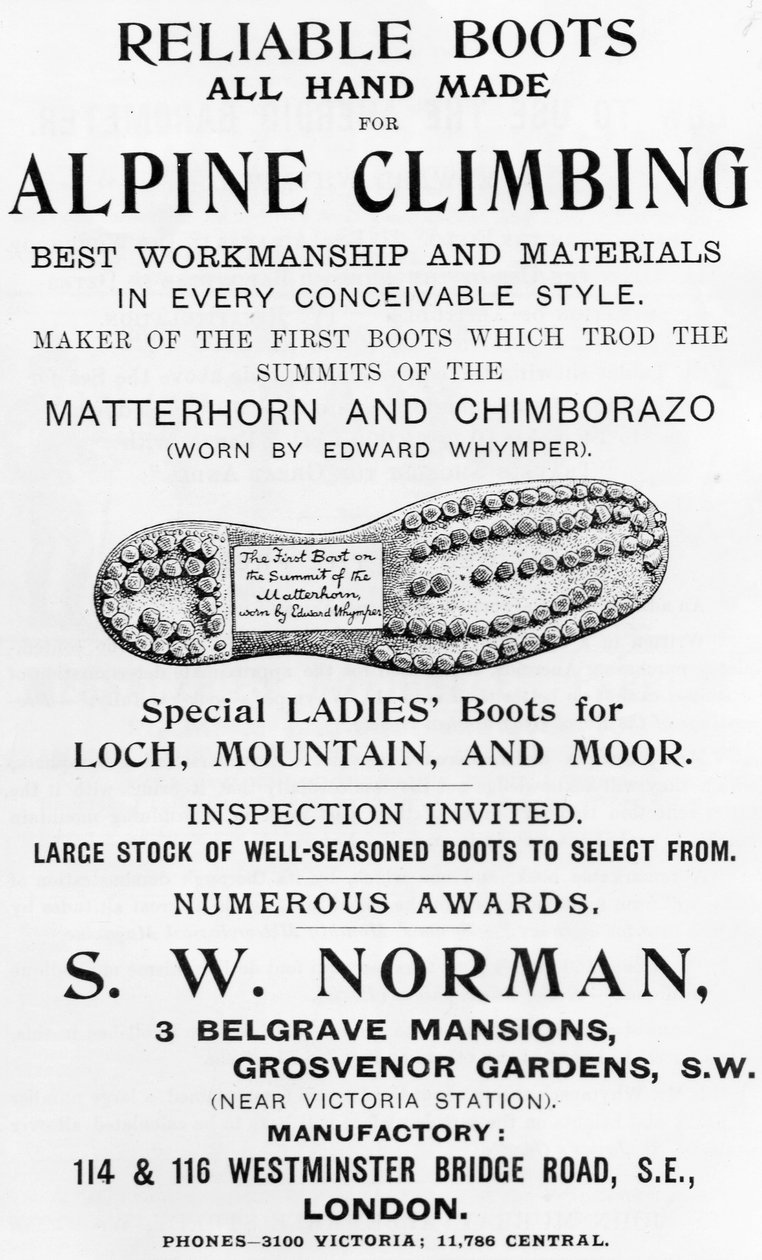 Publicité pour les bottes d