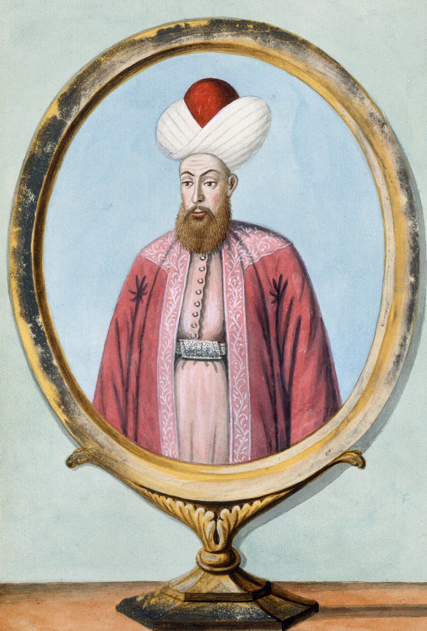Amurath (Murad) I (1319-89), Sultan 1359-89, de la série de portraits des empereurs de Turquie, 1808 - English School