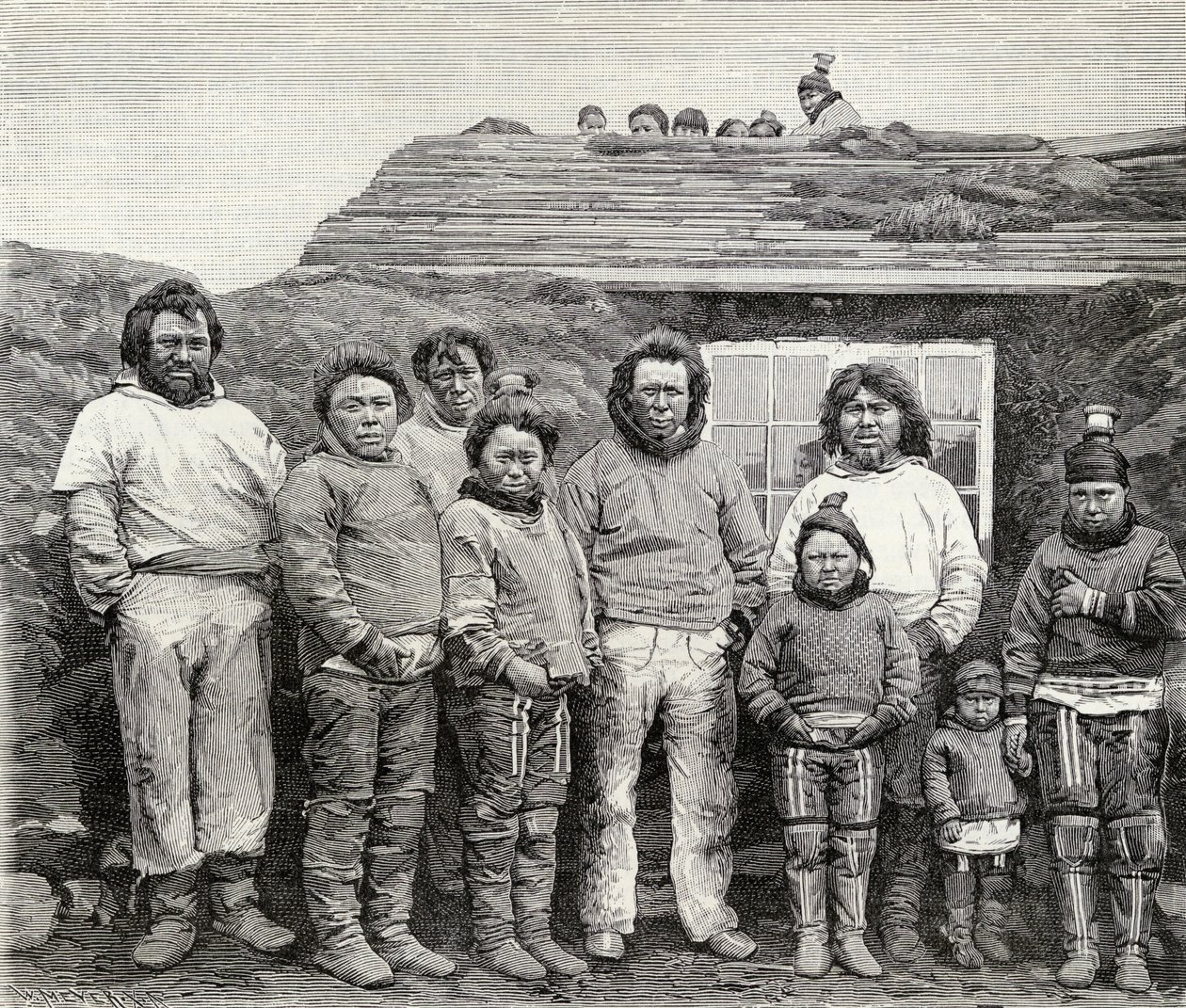 Une famille esquimaude, de 