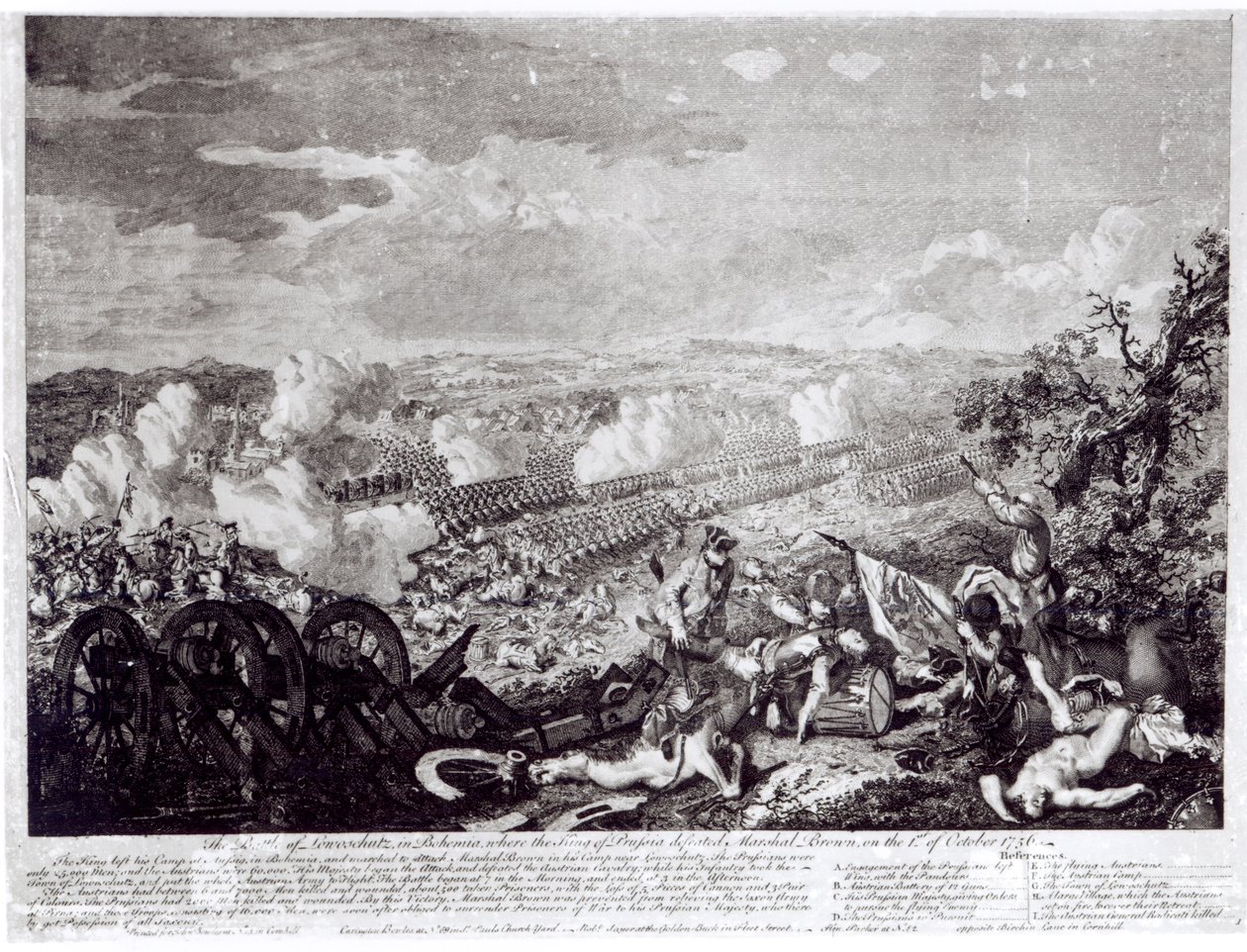 Bataille de Lobositz, 1er octobre 1756 - English School