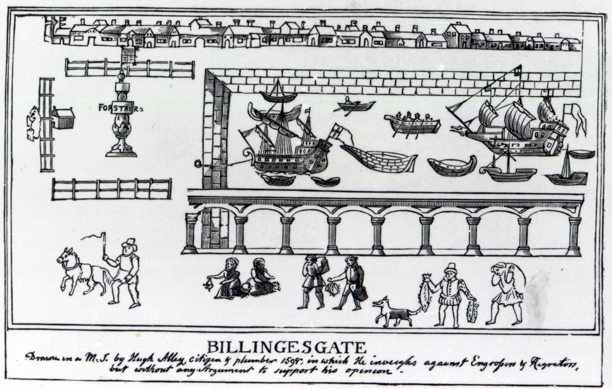 Marché de Billingsgate, Londres, d