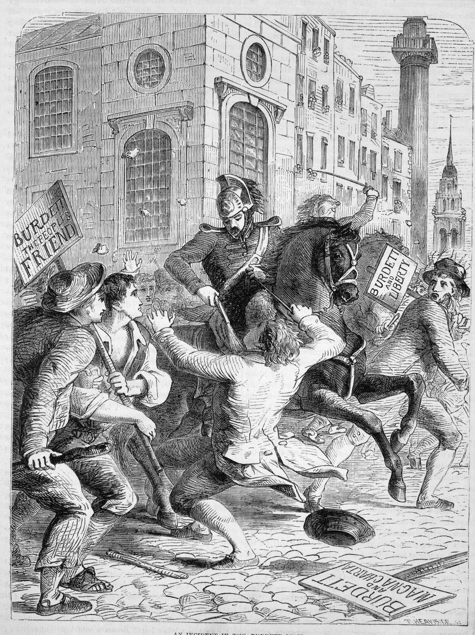 Émeute de Burdett, 1810 - English School