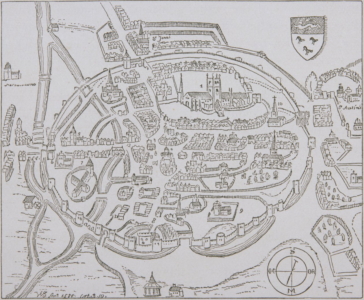 Canterbury, 1588 - English School