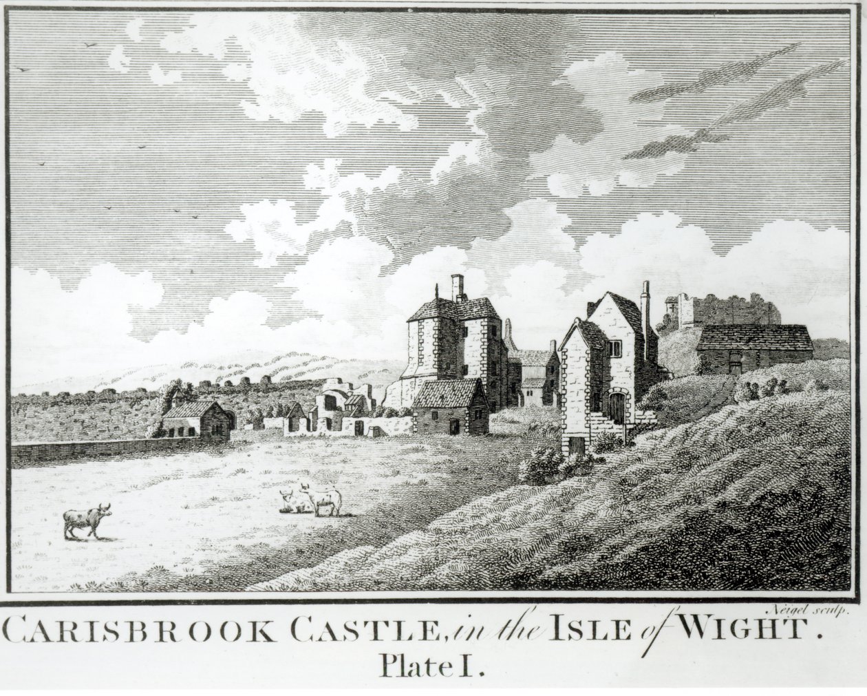 Château de Carisbrook, île de Wight, Planche I - English School