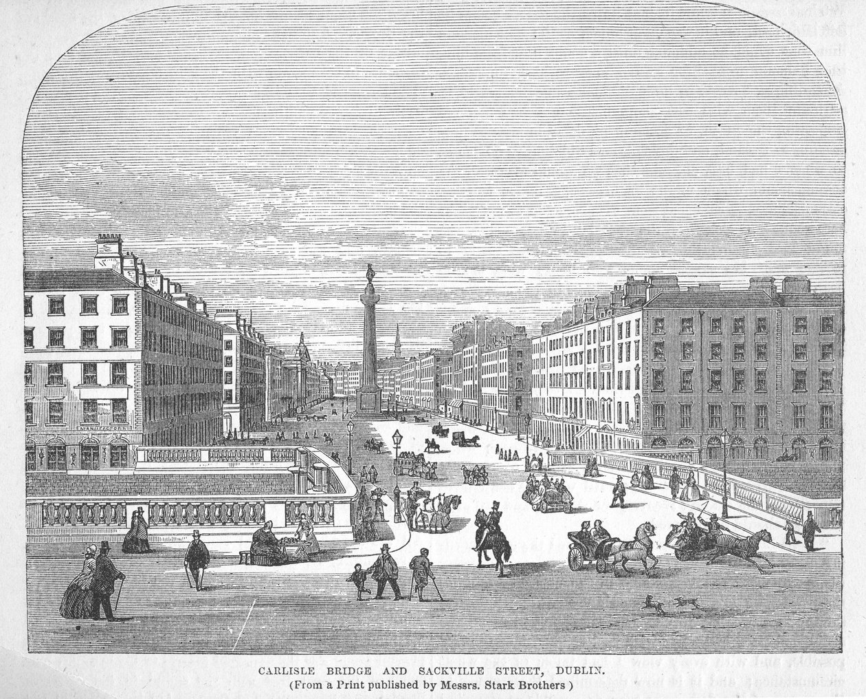 Pont de Carlisle et rue Sackville, Dublin - English School