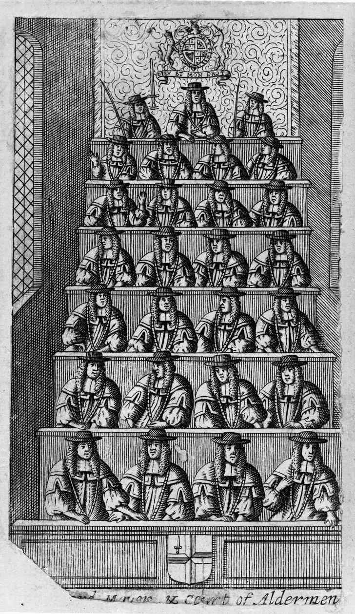 Cour des Échevins, vers 1690 - English School