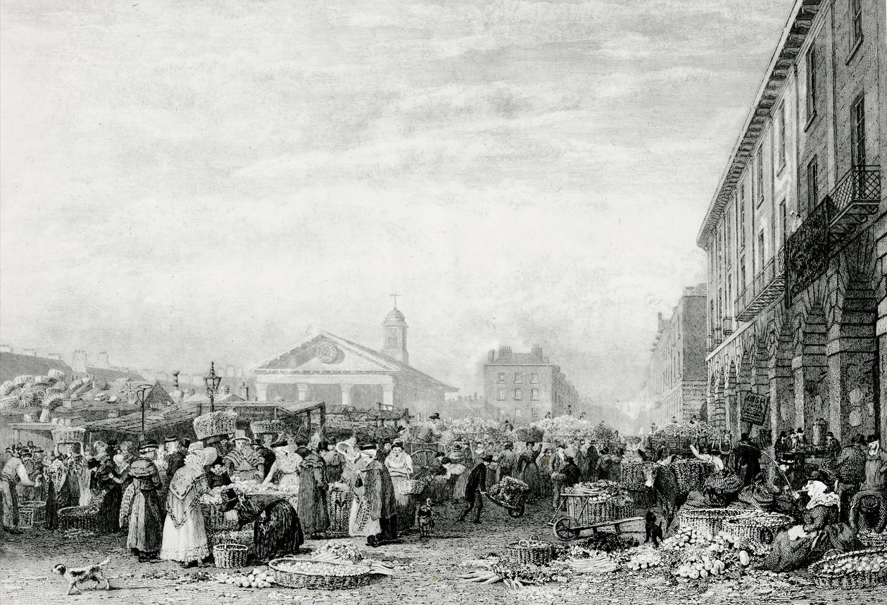 Marché de Covent Garden, 1824 - English School