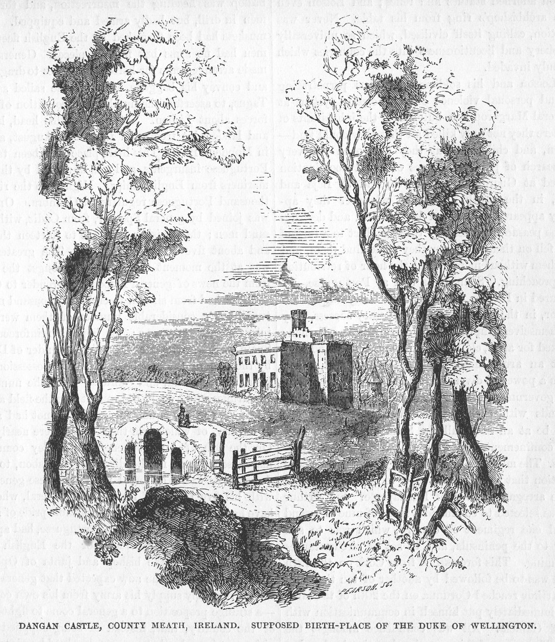 Château de Dangan, Comté de Meath, Irlande - English School