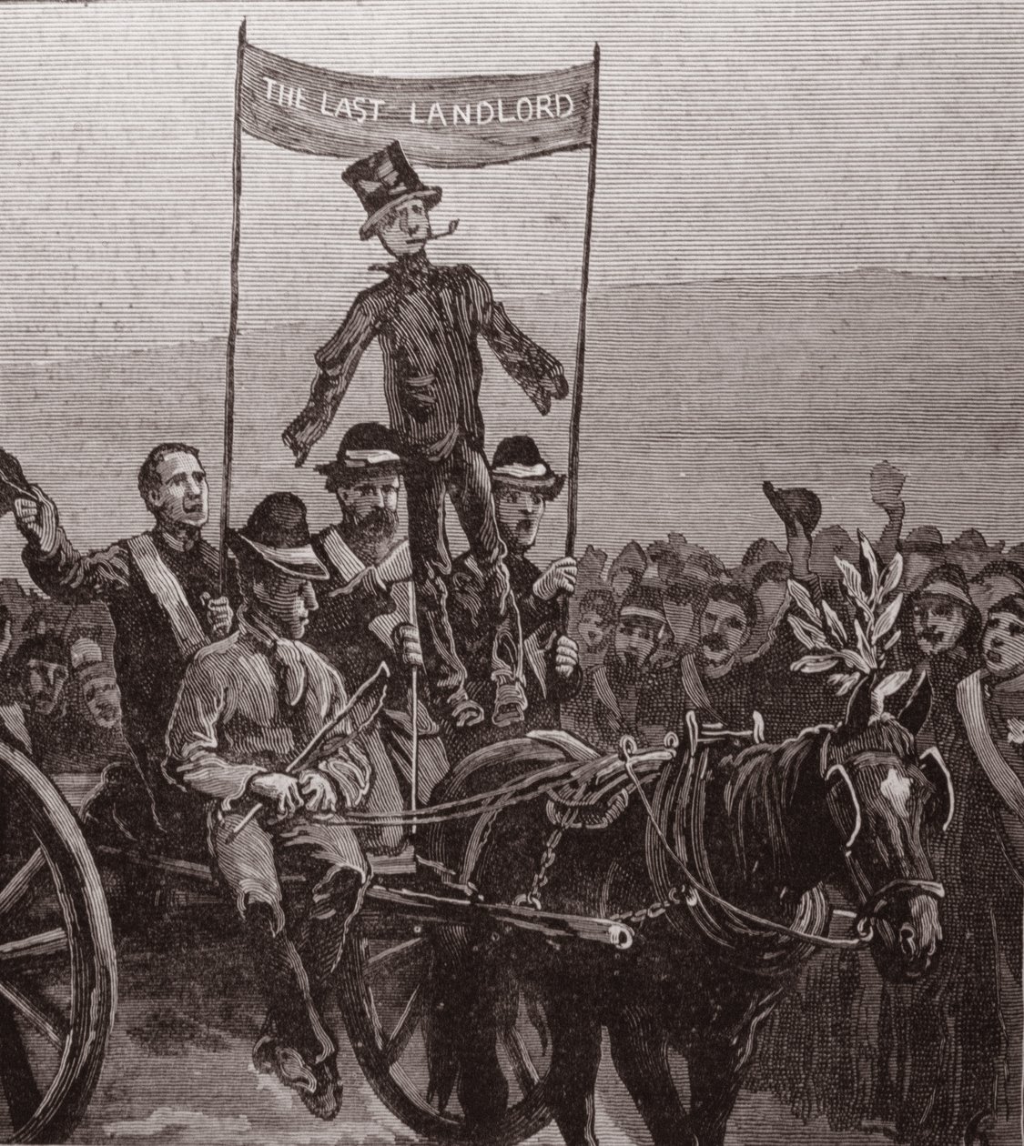 Manifestation sur le domaine de M. Parnell, Avondale, Wicklow : L