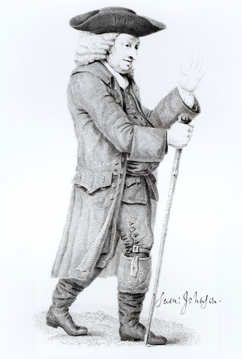 Dr Samuel Johnson (1709-84) - English School