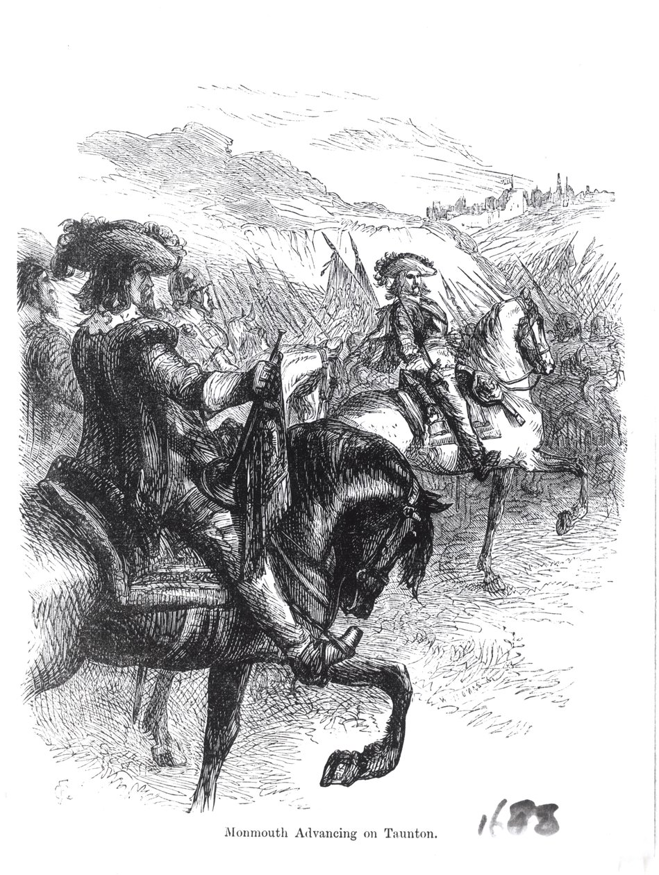 Le duc de Monmouth avançant sur Taunton - English School