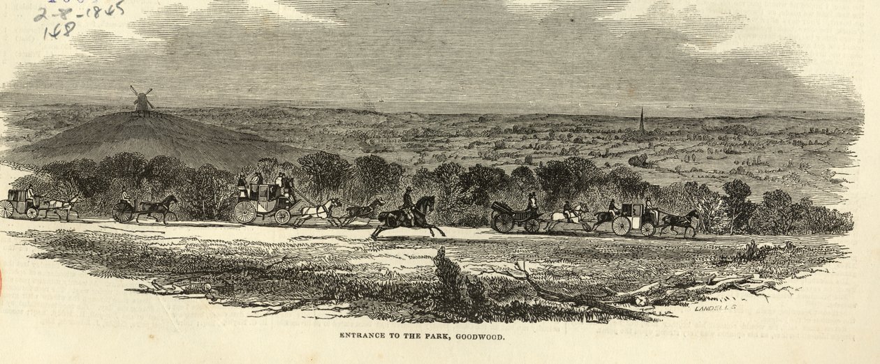 Entrée du parc, Goodwood, tiré de 