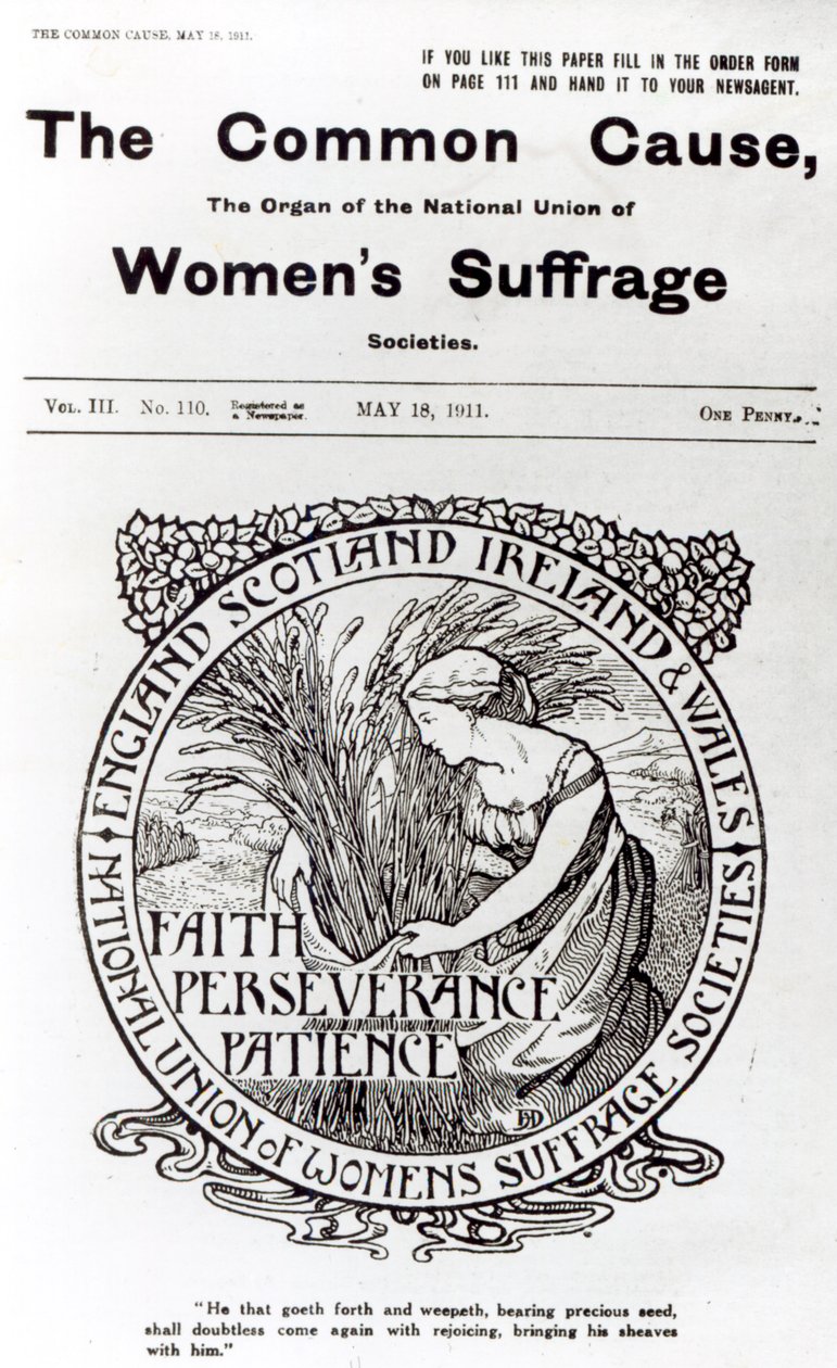 Foi, Persévérance, Patience, 1911 - English School