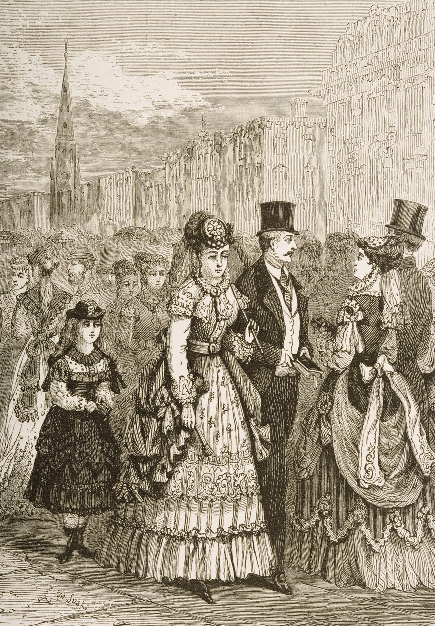 Cinquième Avenue, New York, vers 1870, de 