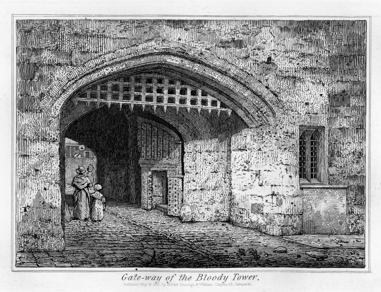 Porte de la Tour Sanglante, 1830 - English School