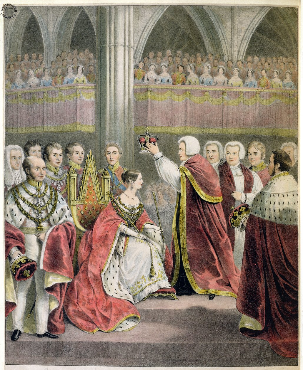 Sa Très Gracieuse Majesté la Reine Victoria, couronnée le 28 juin 1838 - English School