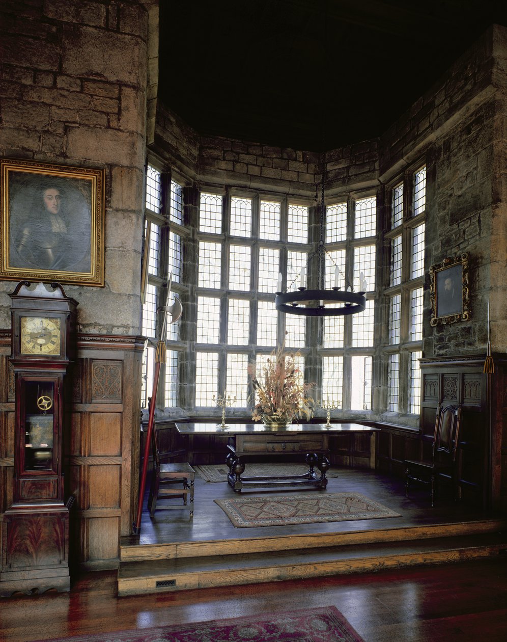 Hoghton Tower, Lancashire : salle de banquet, 16ème siècle - English School