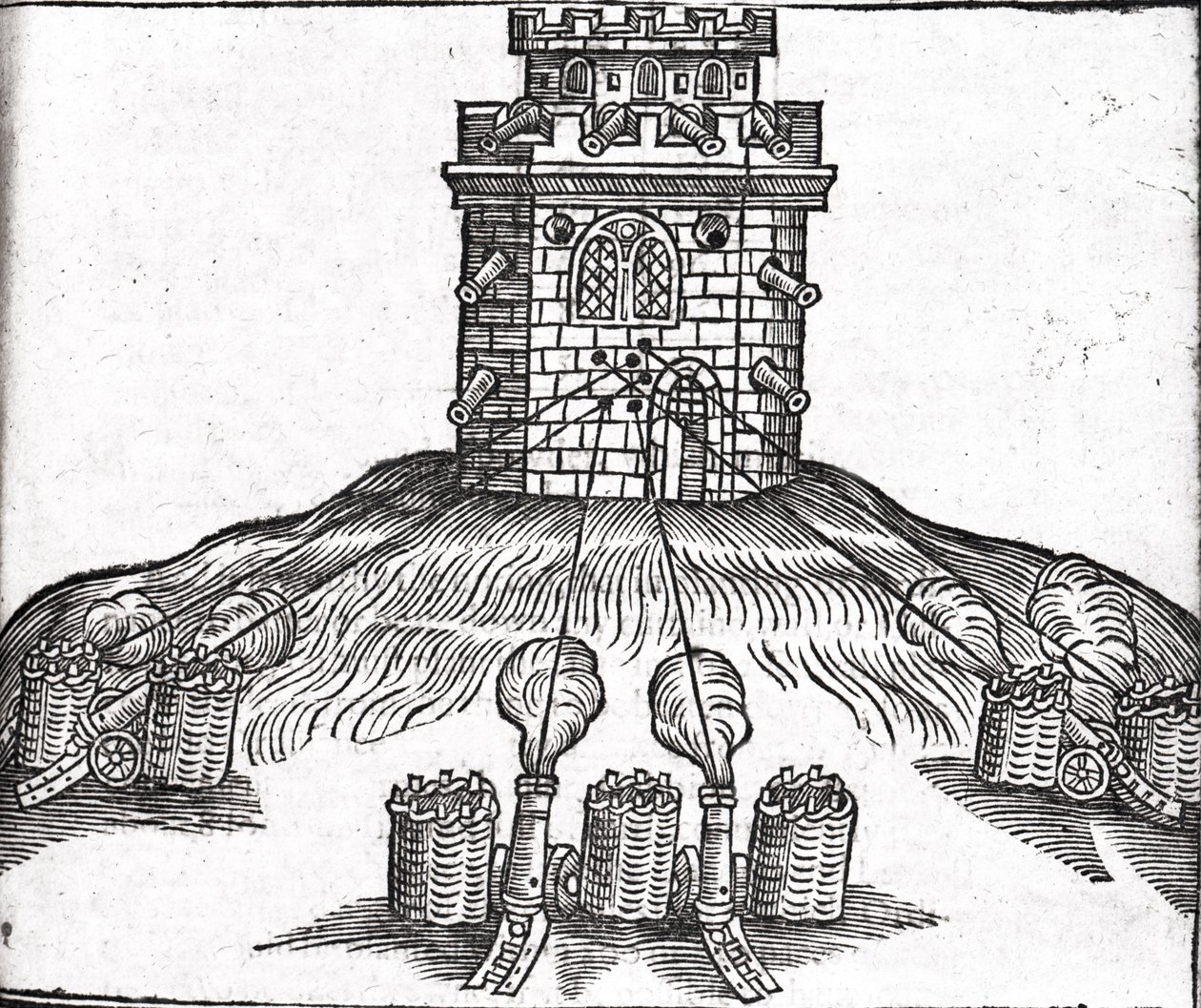 Illustration de la guerre de siège, de 
