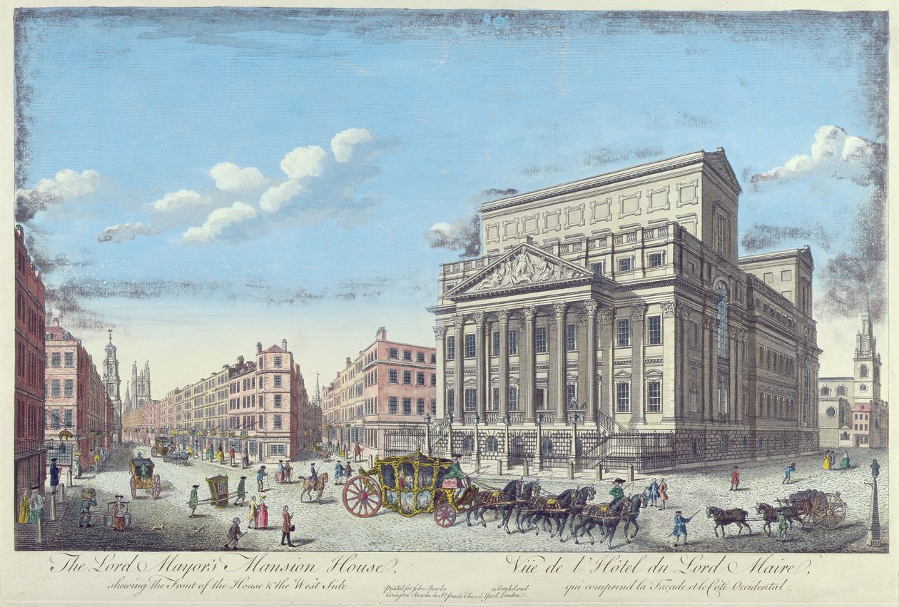 Mansion House du Lord Maire, vers 1753 - English School