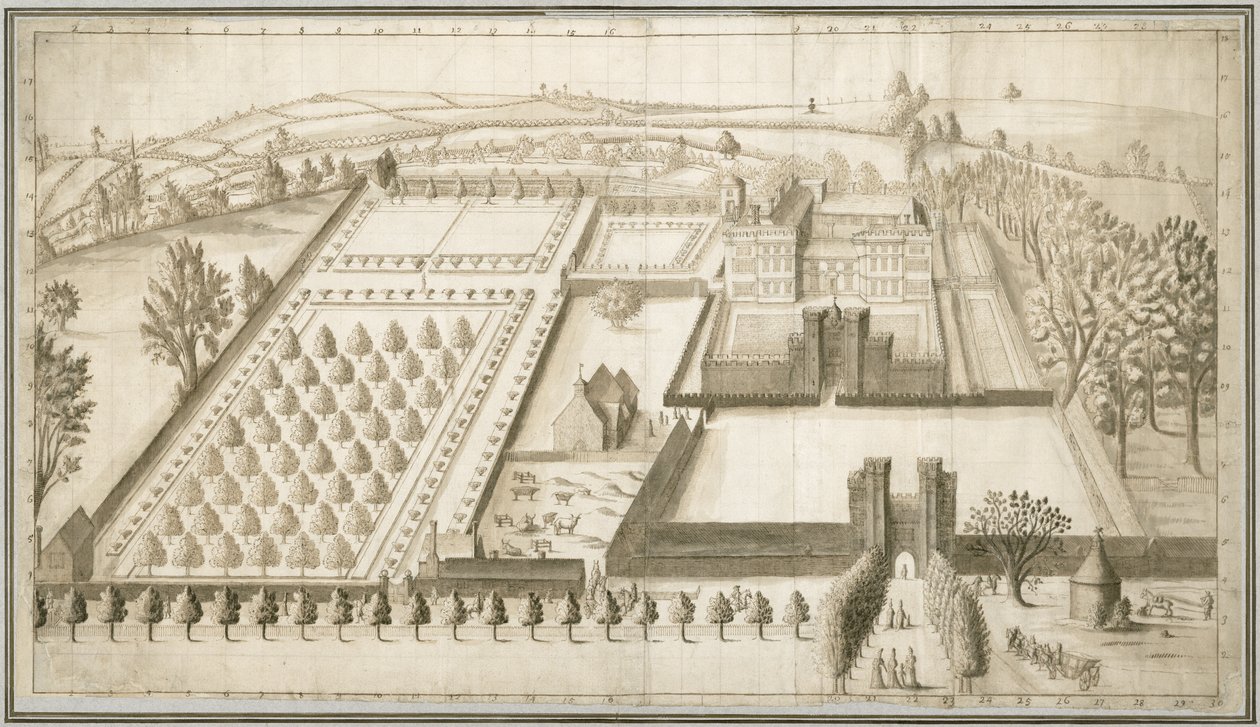Château de Lullingstone, vers 1670 - English School