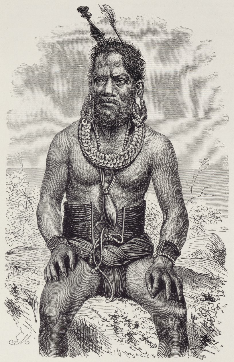 Homme des îles Ruk, de The History of Mankind, Vol.1, par Prof. Friedrich Ratzel, 1896 - English School
