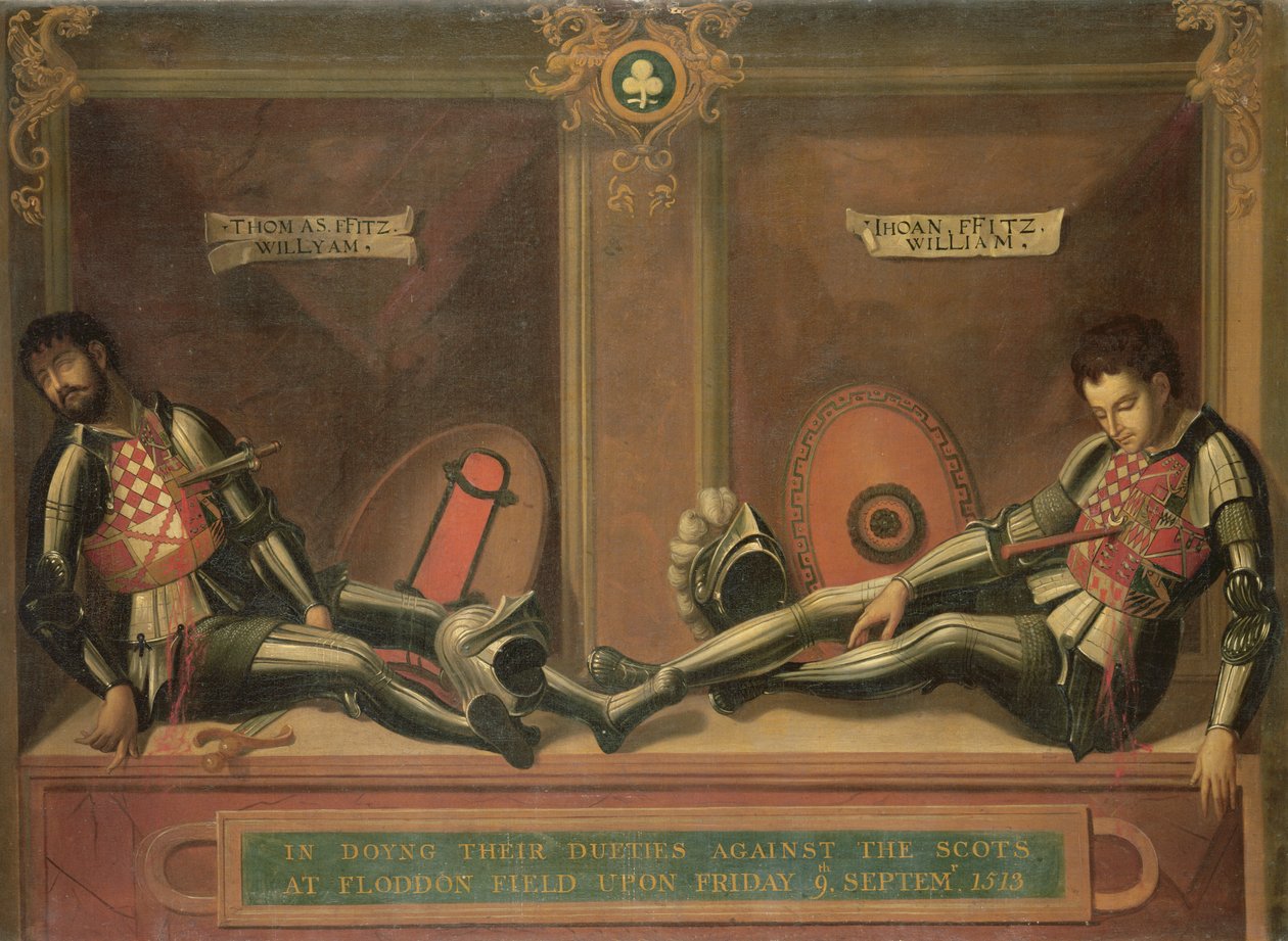 Mémorial à John et Thomas Fitzwilliam, frères de William, Comte de Southampton - English School
