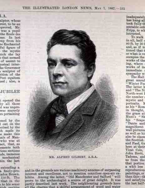 M. Alfred Gilbert (1854-1934), de The Illustrated London News, 7 mai 1887 - English School