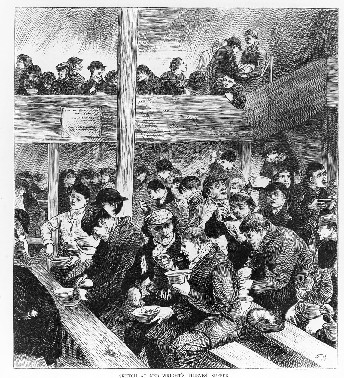 Le Souper des Voleurs de Ned Wright, publié dans le journal illustré 