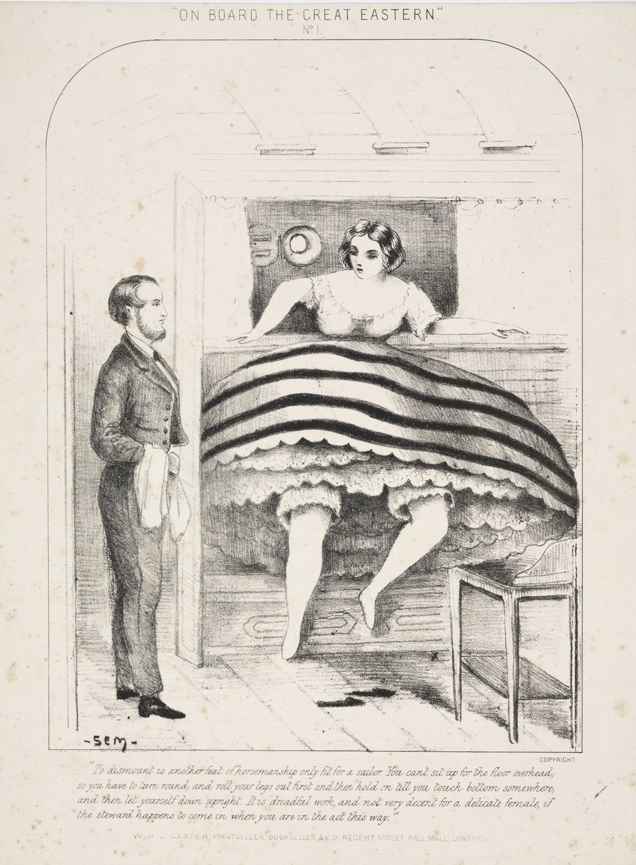 À bord du Great Eastern No.1, publié par W.H.J. Carter, Londres, vers 1865 - English School