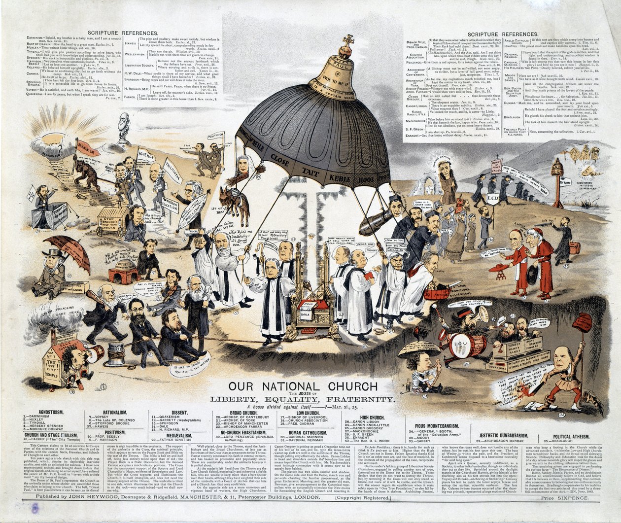 Notre église nationale, publiée par John Haywood, 1883 - English School
