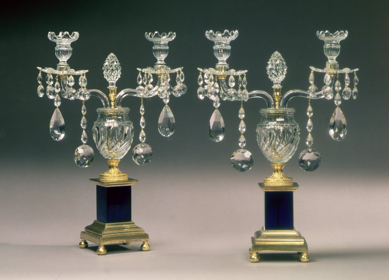 Paire de candélabres en or moulu de George III, vers 1780 - English School