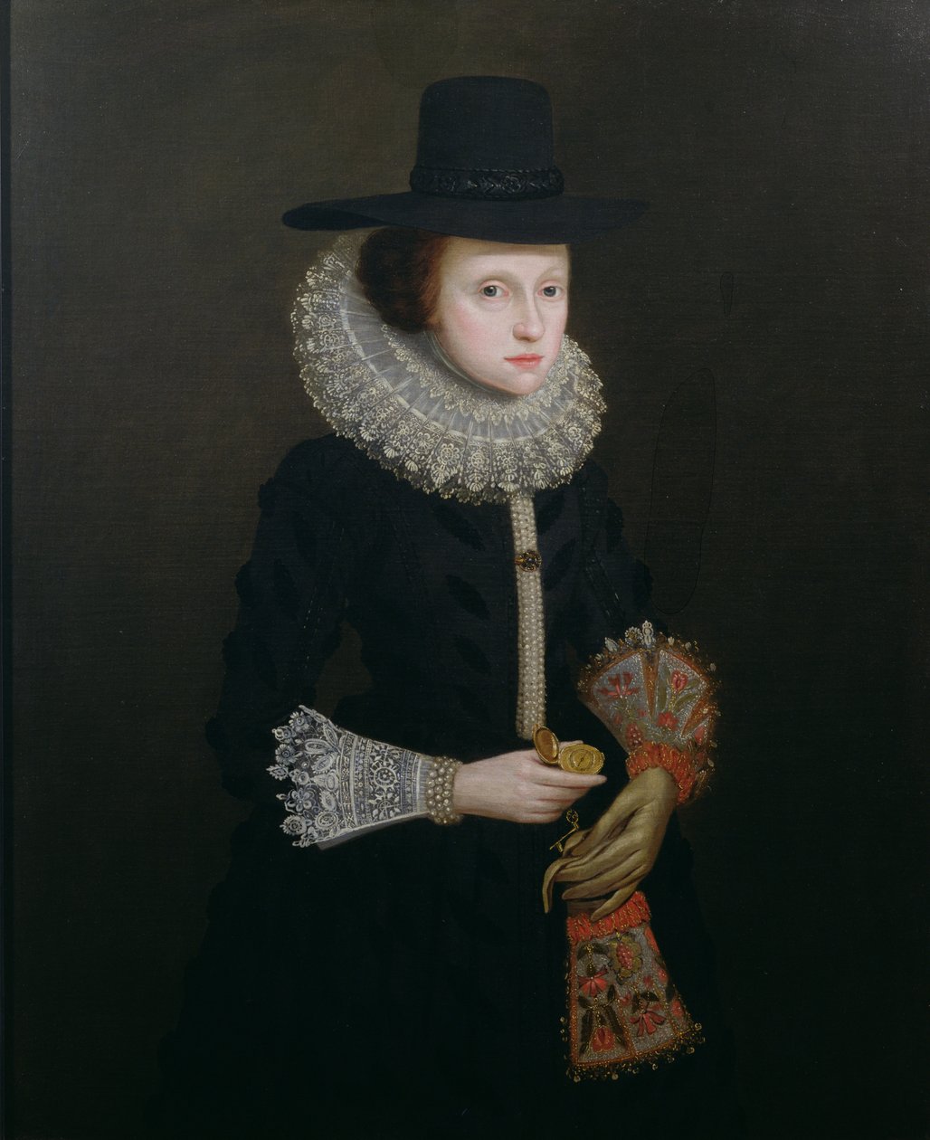 Portrait de Hester Crispe (née Ireland), vers 1620 - English School