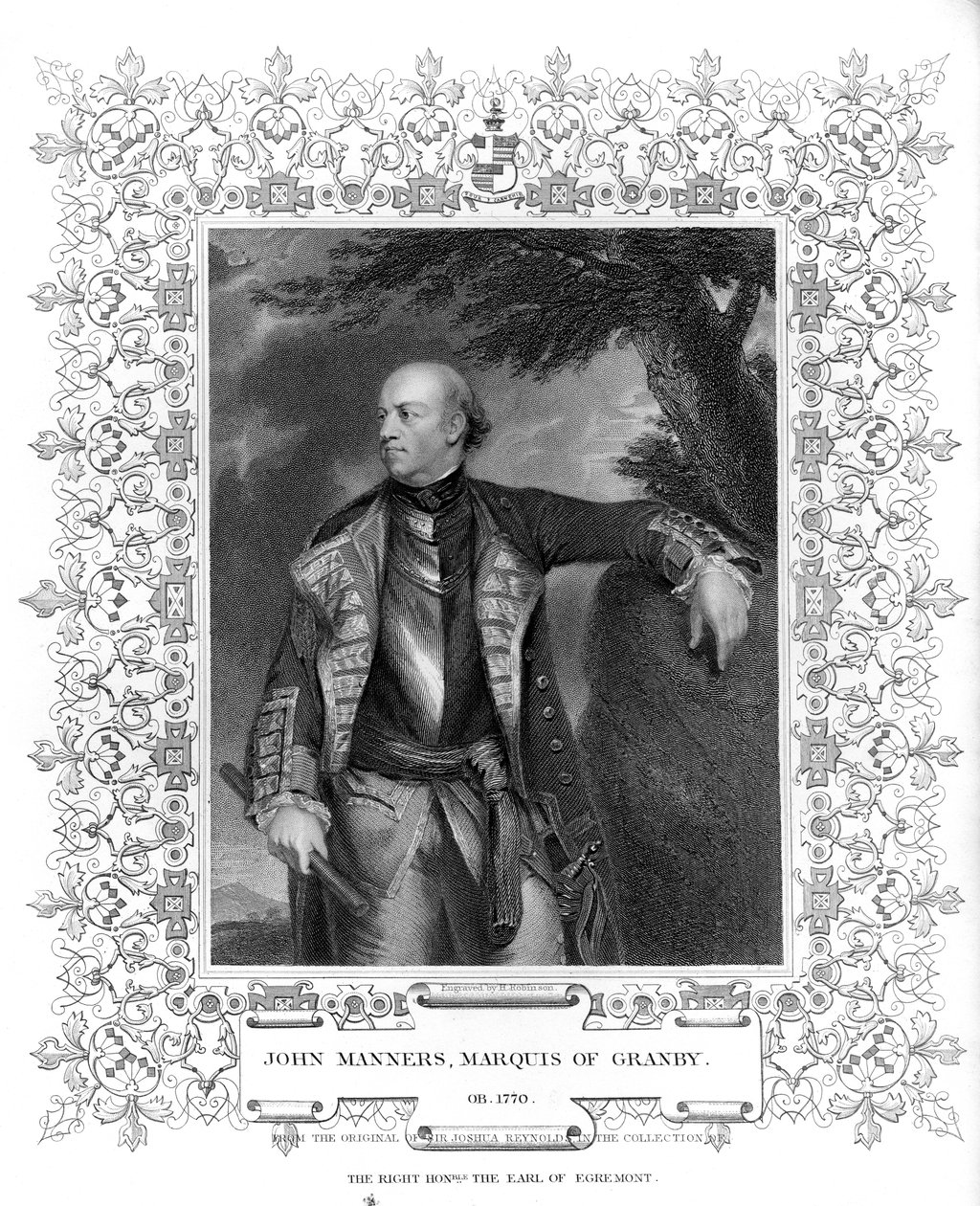Portrait de John Manners, marquis de Granby - English School
