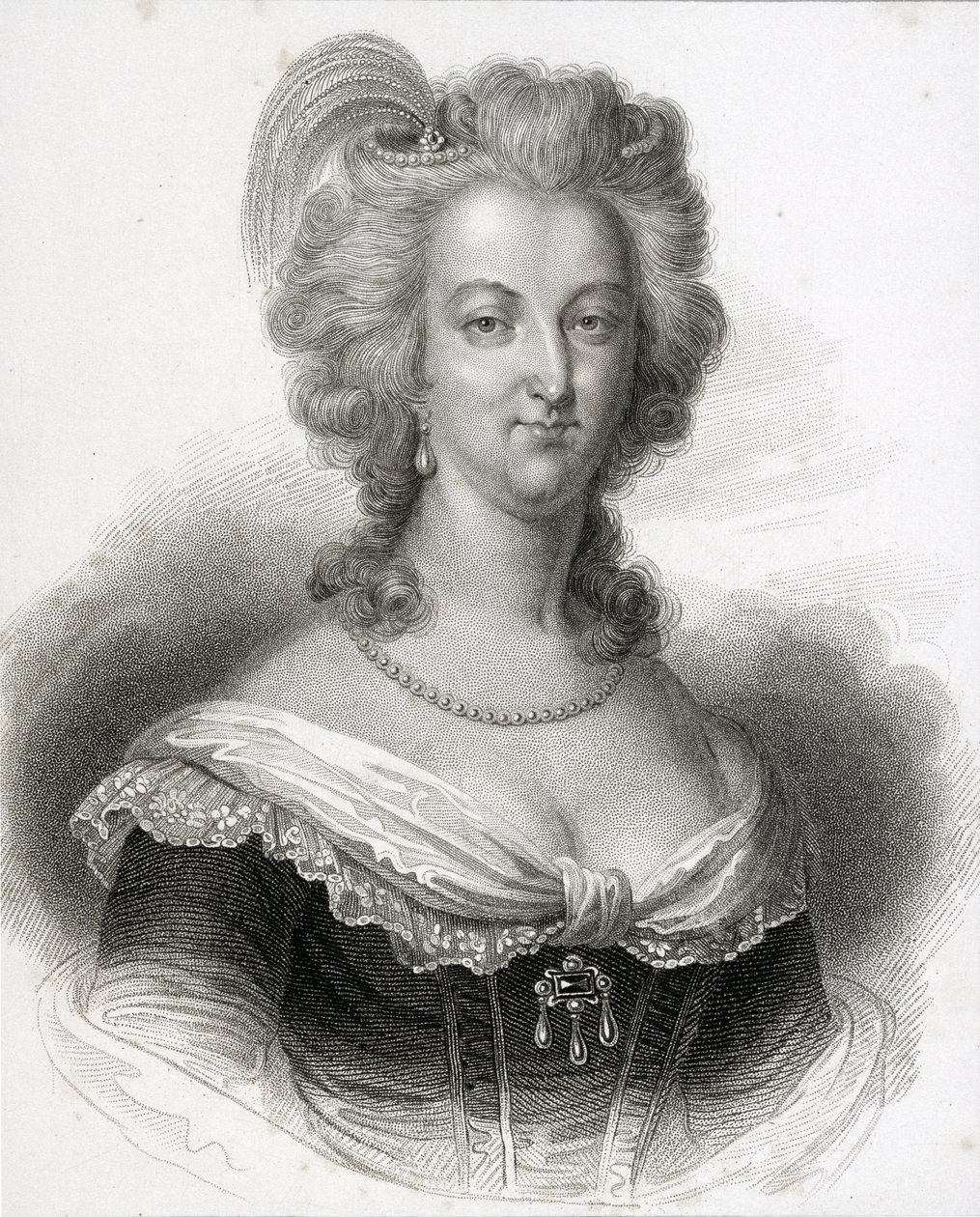 Portrait de Marie-Antoinette (1755-93) - English School
