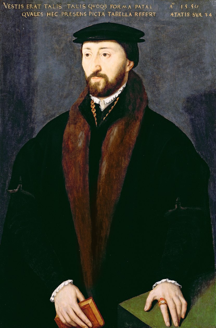 Portrait de Richard Pate (1516-88) bienfaiteur du Corpus Christi College, Oxford 1550 - English School