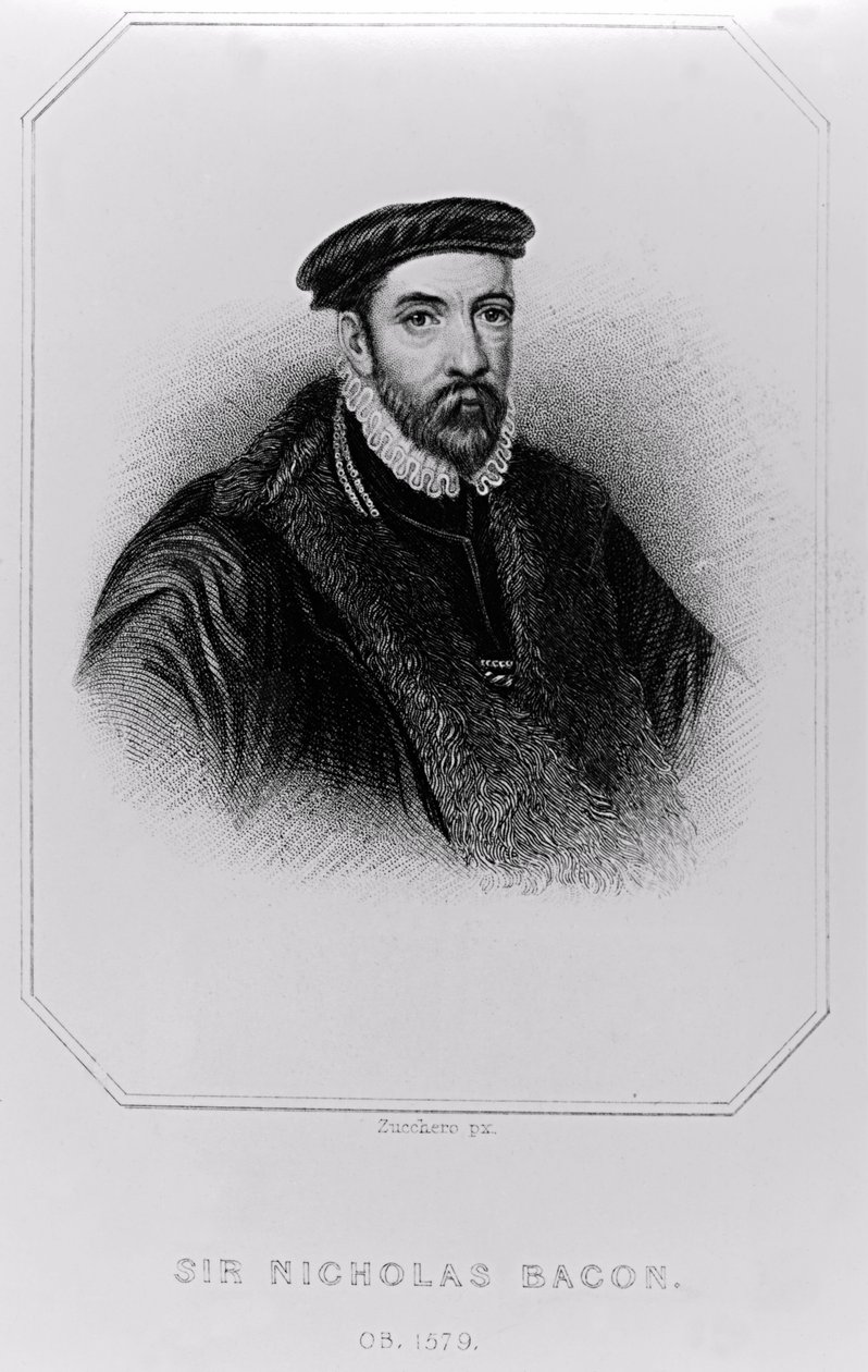 Portrait de Sir Nicholas Bacon (1510-1579) de 