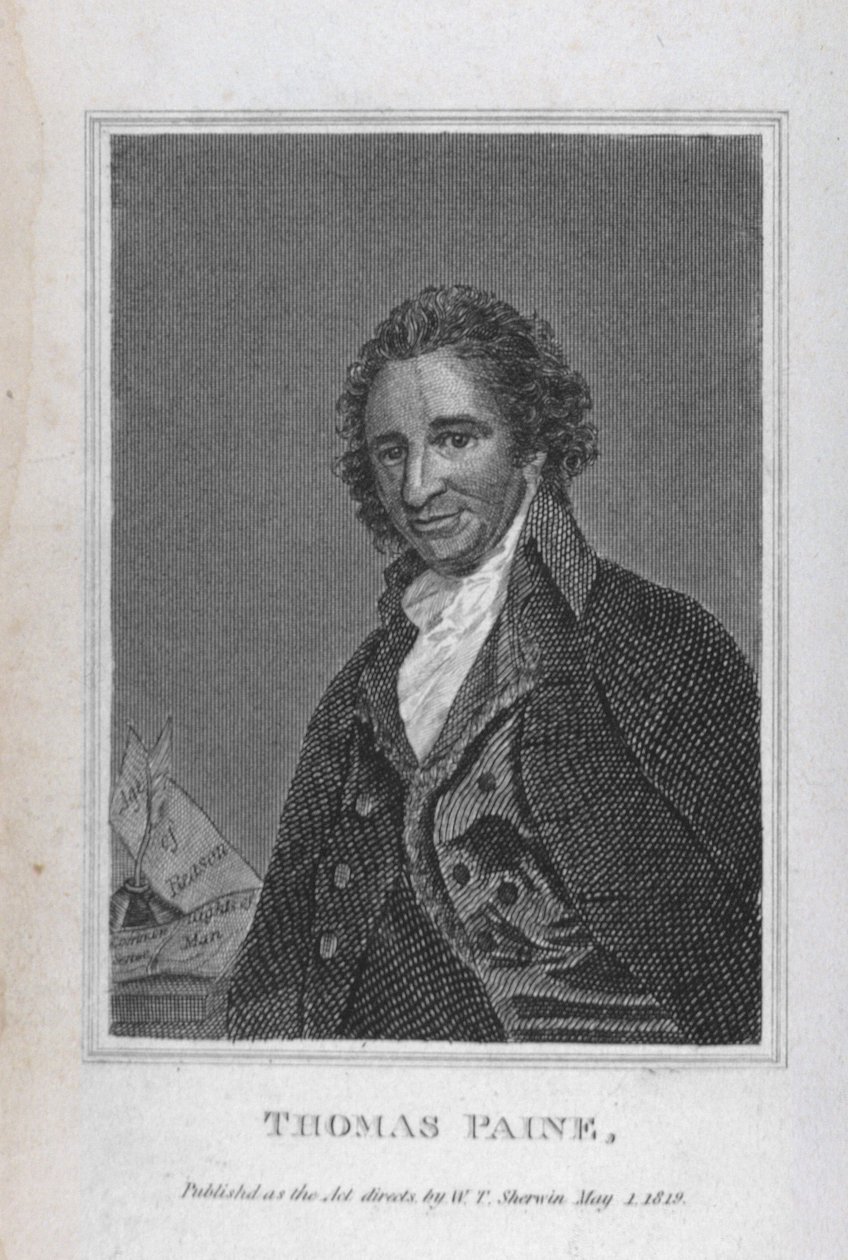 Portrait de Thomas Paine (1737-1809) du Volume I de 