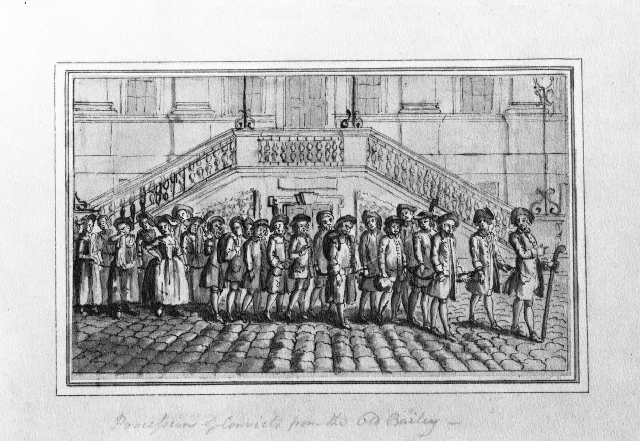 Procession de condamnés de l
